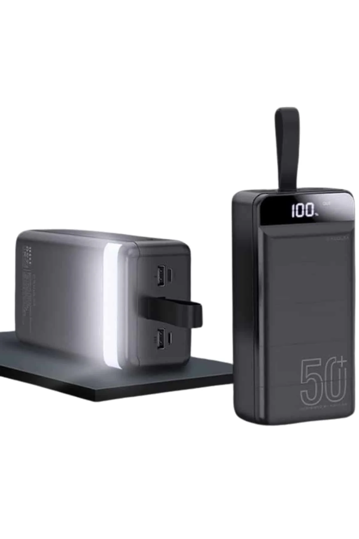 Powerbank 50.000 Mah Dijital Göstergeli Taşınabilir 4 Portlu Hızlı Powerbank Yeni Nesil