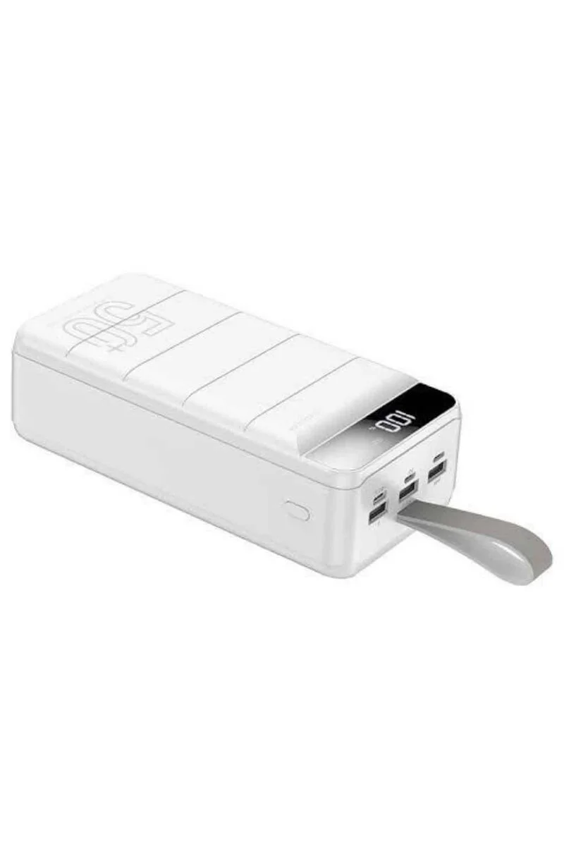 Powerbank 50000 mAh Çoklu Şarj Girişi - Dijital Göstergeli Taşınabilir Şarj Cihazı
