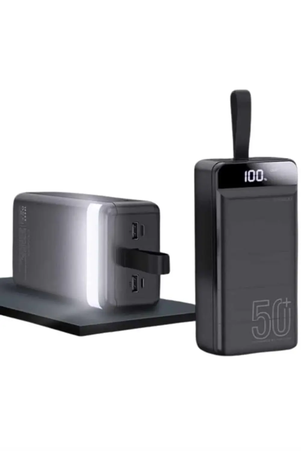 Powerbank 50.000 Mah Dijital Göstergeli Taşınabilir 4 Portlu Hızl