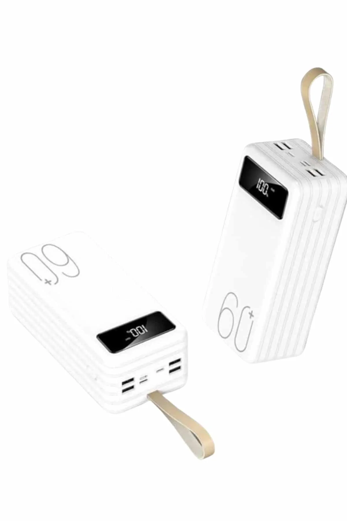Powerbank 60.000 Mah Taşınabilir Şarj Hızlı El Fenerli Dijital Göstergeli Yeni Nesil