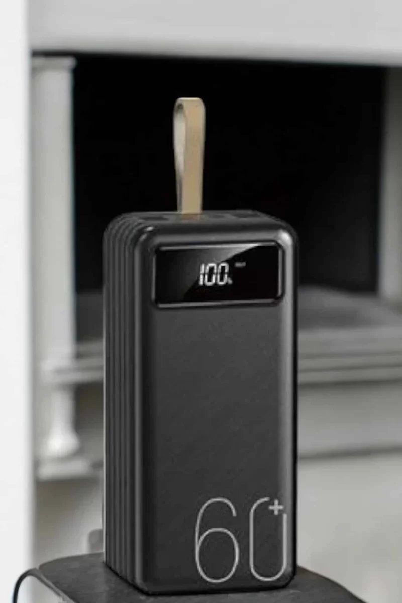 Powerbank 60.000 MAH 4 Portlu Uzun Şarj Süreli Dijital Göstergeli