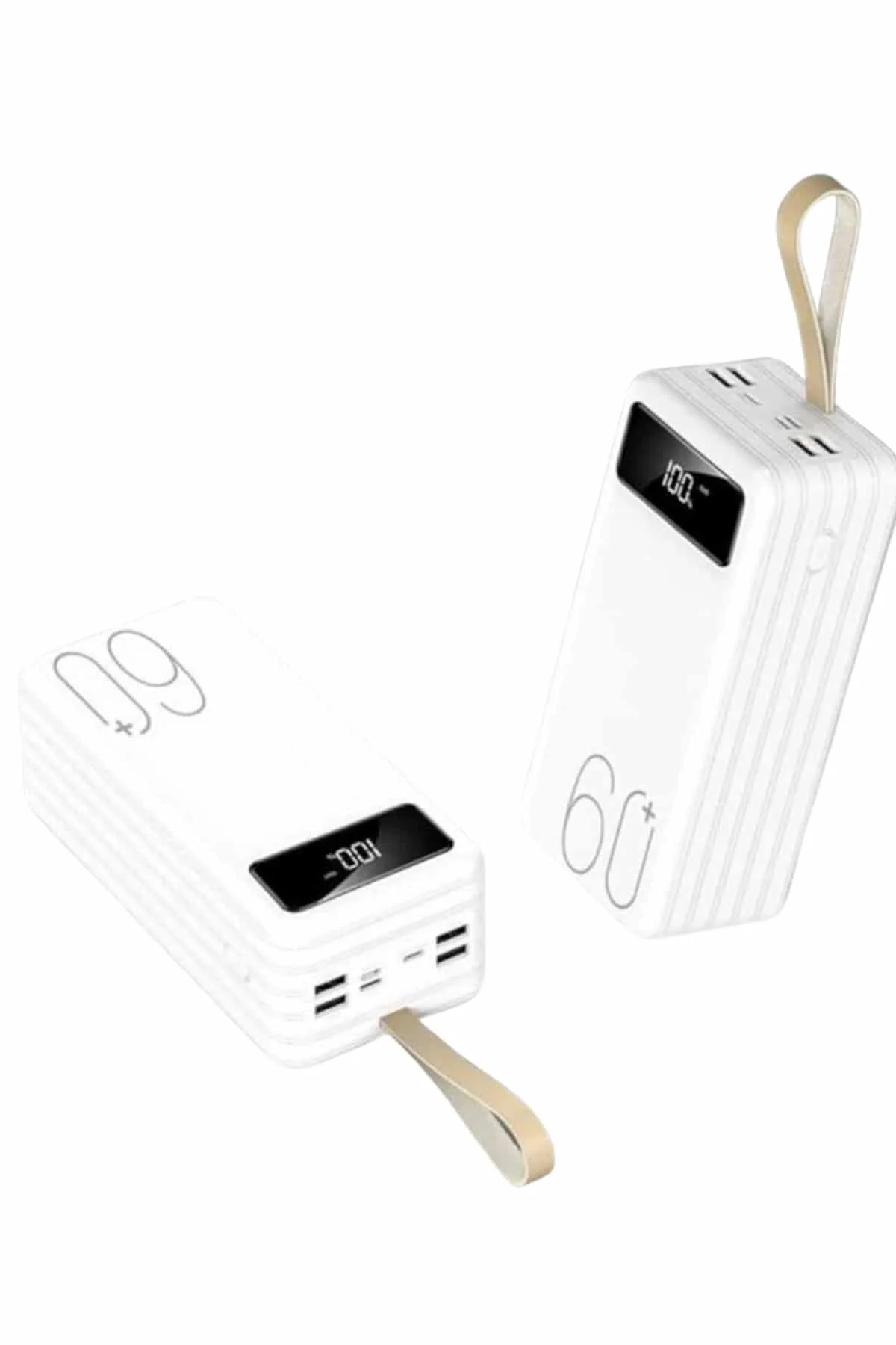 Powerbank 60.000 Mah Taşınabilir Şarj Hızlı El Fenerli Dijital Göstergeli Yeni Nesil