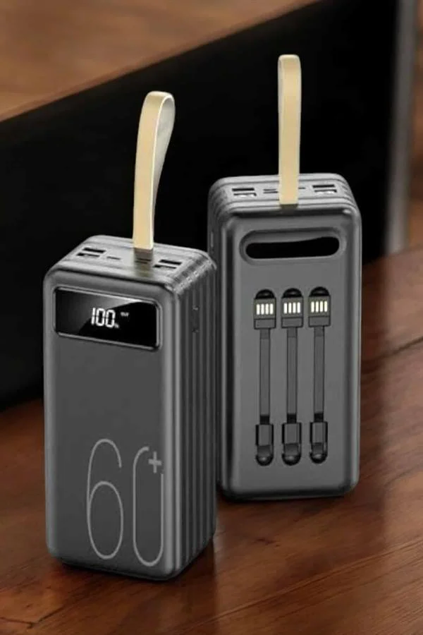 Powerbank 60.000 Mah 4 Portlu Uzun Şarj Süreli Dijital Göstergeli - Lisinya Diğer