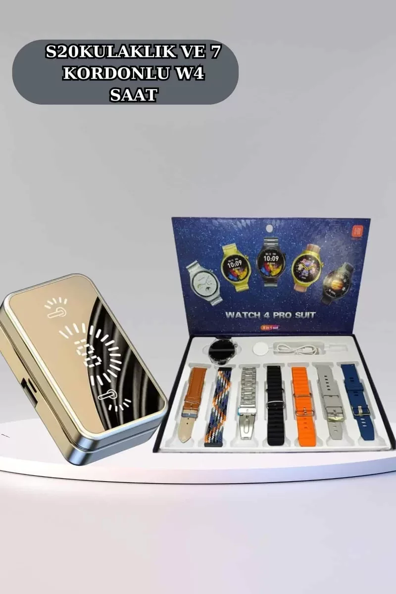 Powerbank Aynalı Bluetooth Kulaklık Ve Akıllı Saat Seti ANC Özelliği Dokunamatik Fiyatı, Yorumları ve Özellikleri