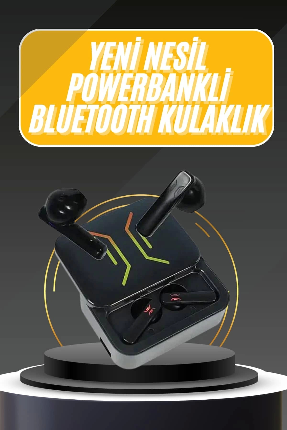 Rby Powerbank Bluetooth Kulaklik Oyuncu Kulakliği Yüksek Ses Kaliteli