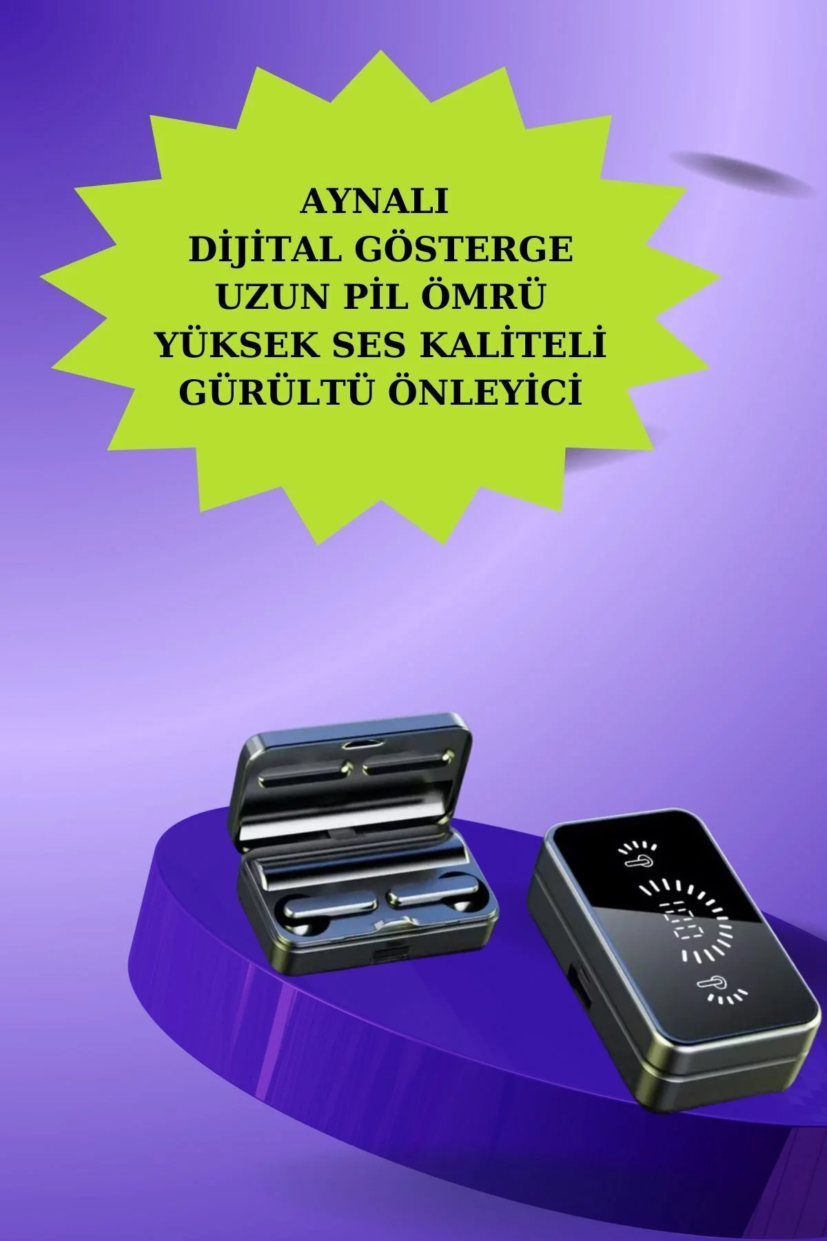 Powerbank Bluetooth Kulaklık Ve Yeni Model Akıllı Saat Seti ANC Ö