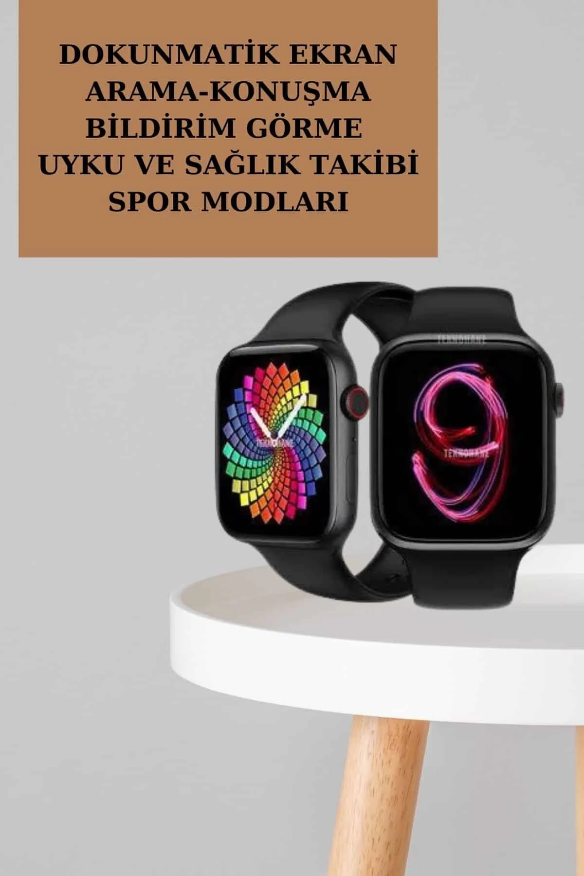 Powerbank Bluetooth Kulaklık Ve Yeni Model Akıllı Saat Seti ANC Özelliği Dokunamatik