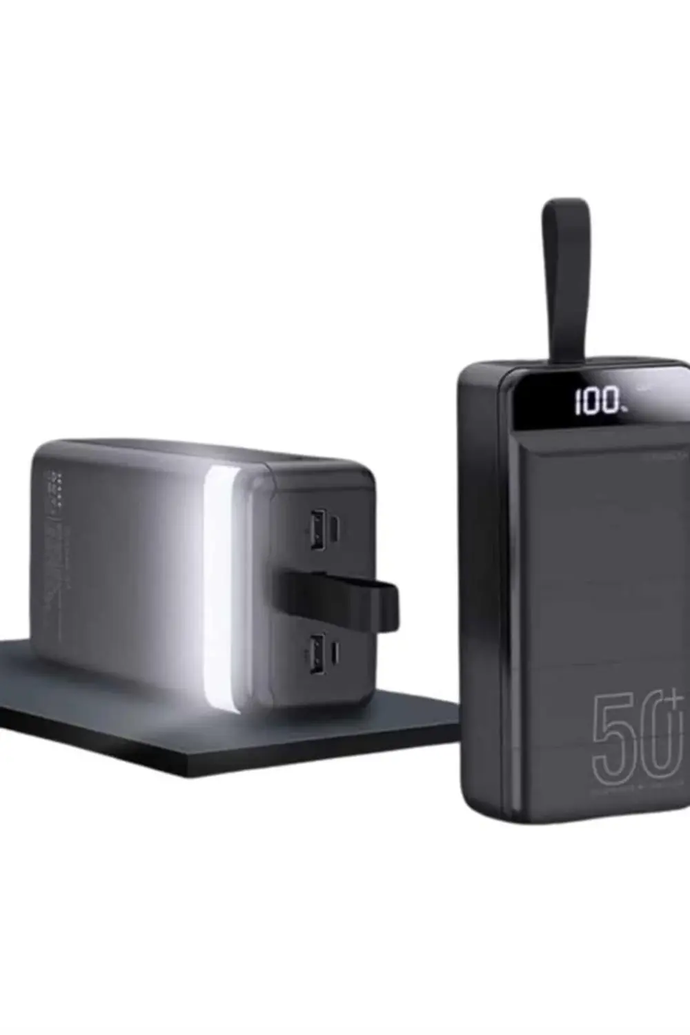 Powerbank Çoklu Şarj Girişi 50.000 Mah Taşınabilir Dijital Göster