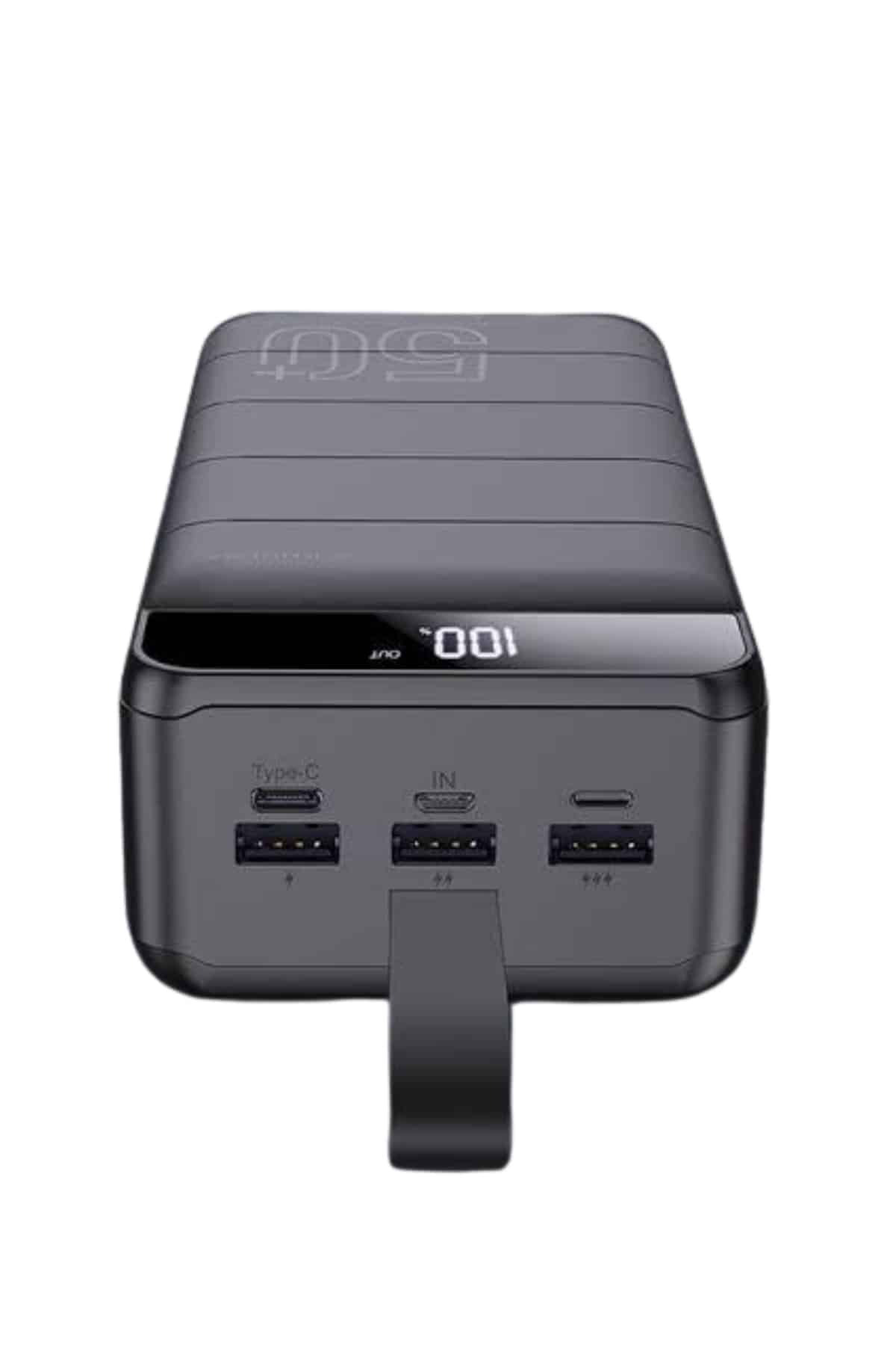 Powerbank Çoklu Şarj Girişi 50.000 Mah Taşınabilir Dijital Göster