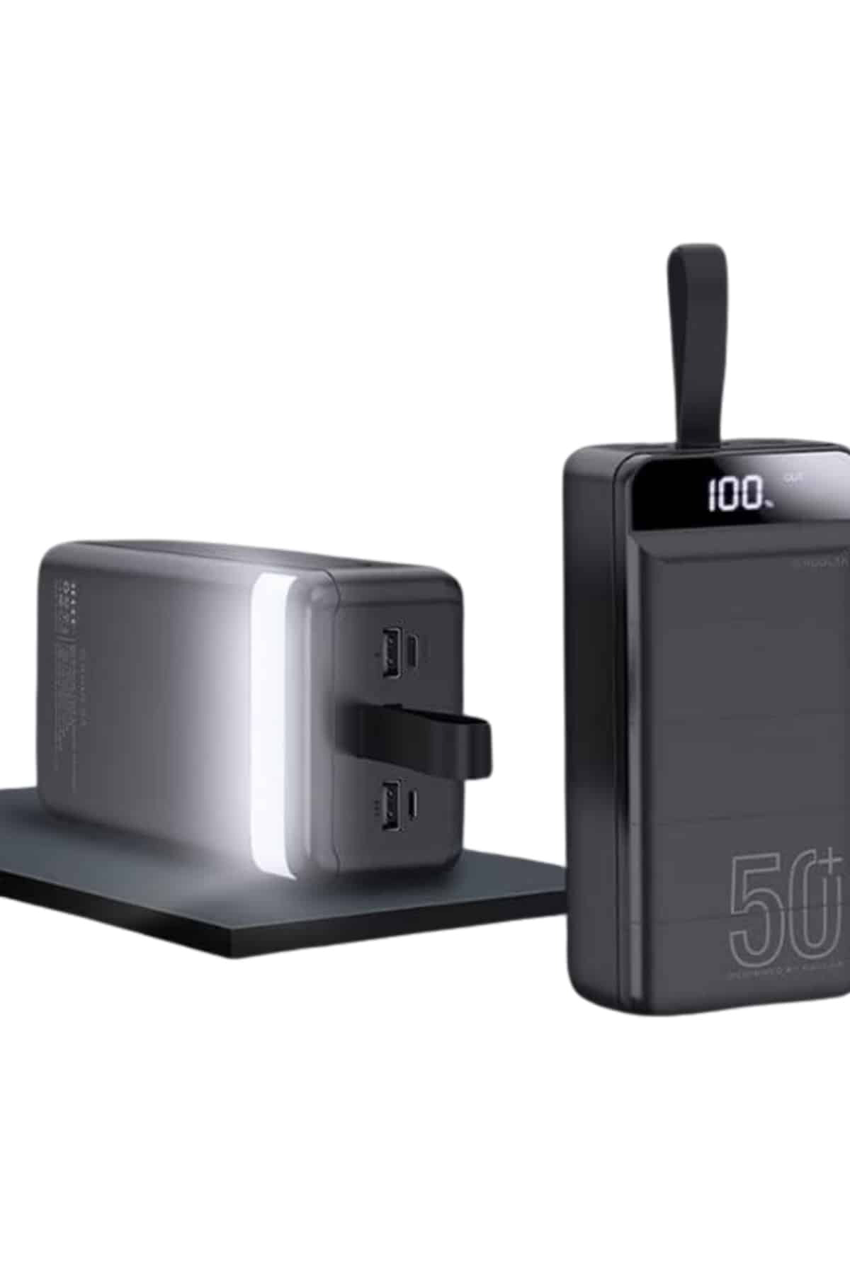 Powerbank Çoklu Şarj Girişi 50.000 Mah Taşınabilir Dijital Göster