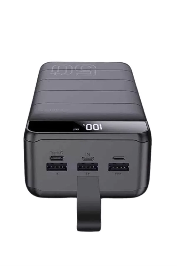 Powerbank Çoklu Şarj Girişi 50.000 Mah Taşınabilir Dijital Göster