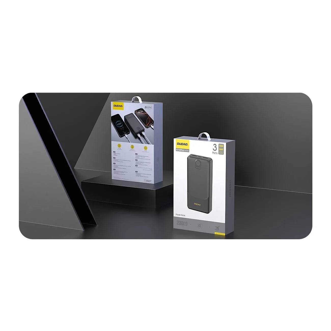Powerbank Dudao K10Pro 2.4A 20000mAh 2 x USB-A - Siyah Fiyatı, Yorumları ve Özellikleri
