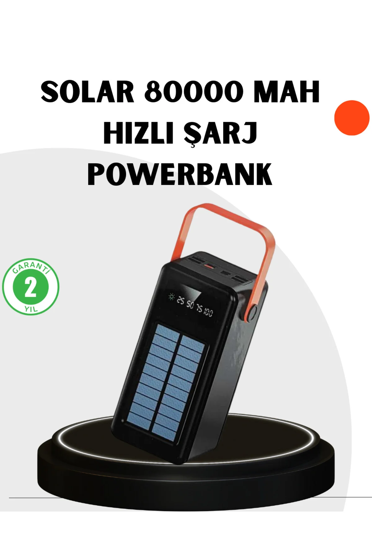 Powerbank Hızlı Şarj Solar Güneş Enerjili Çok Girişli - ayr4441-8