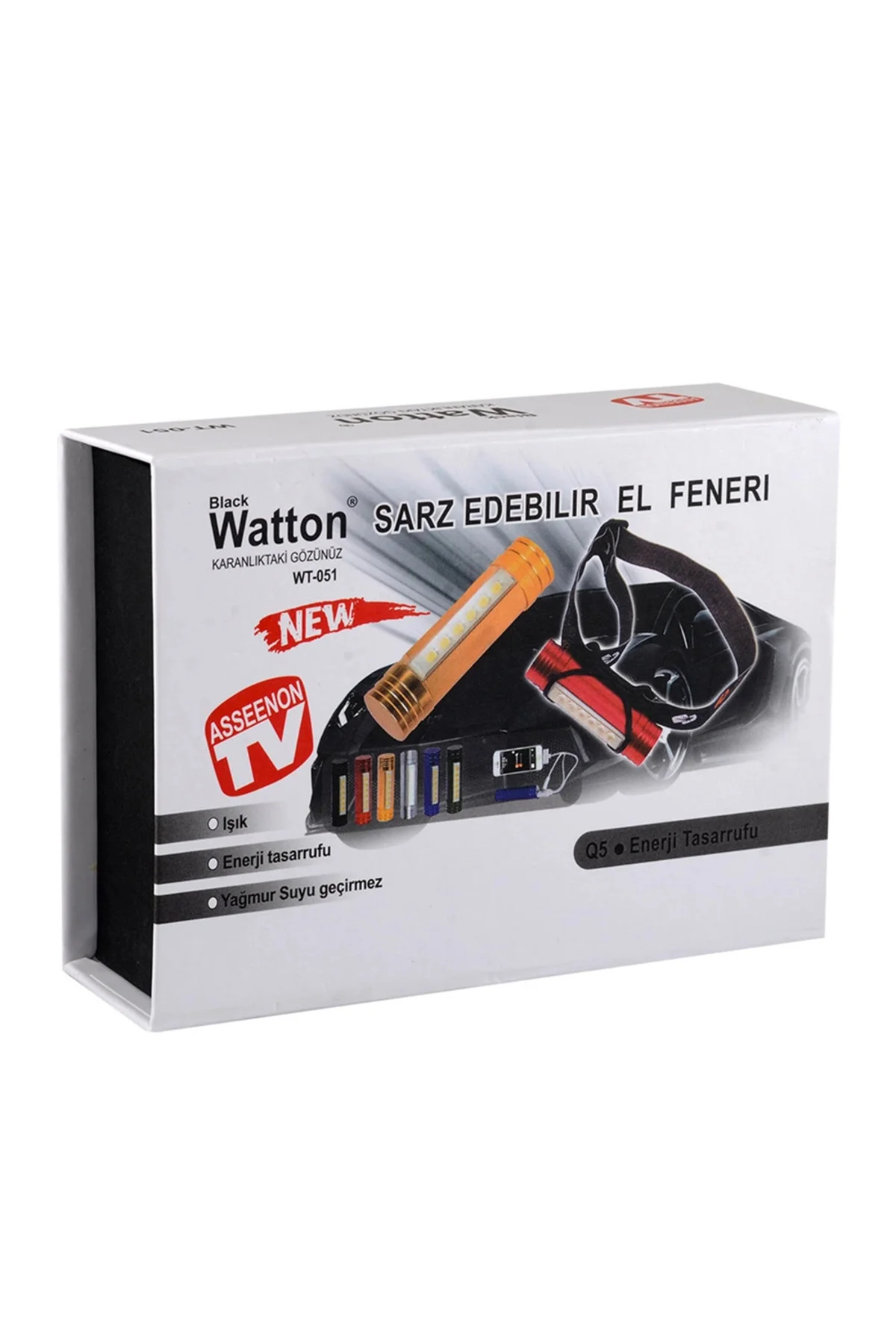 Powerbank Kafa Feneri Wt-051 - Görsel 3