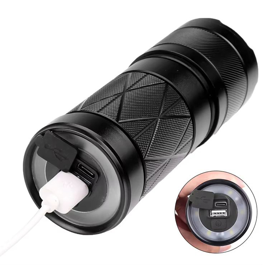 Powerbank Özellikli Zoomlu Led El Feneri Model 201 TdrTR