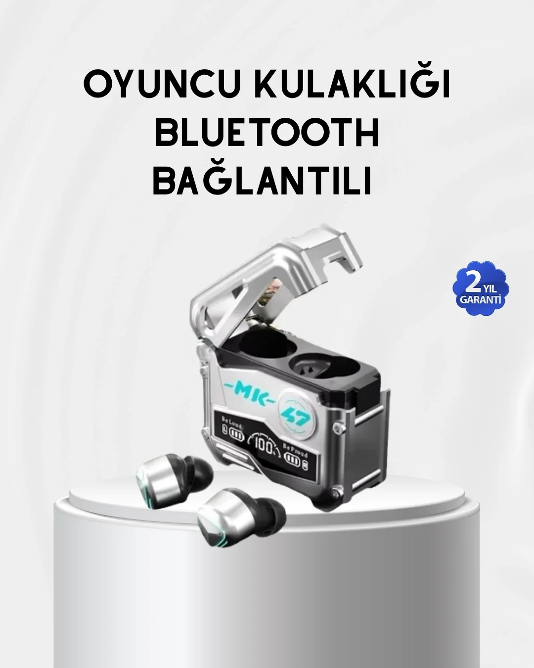 Powerbank Özellikli Bluetooth Kulaklık – Ergonomik, Suya Dayanıkl