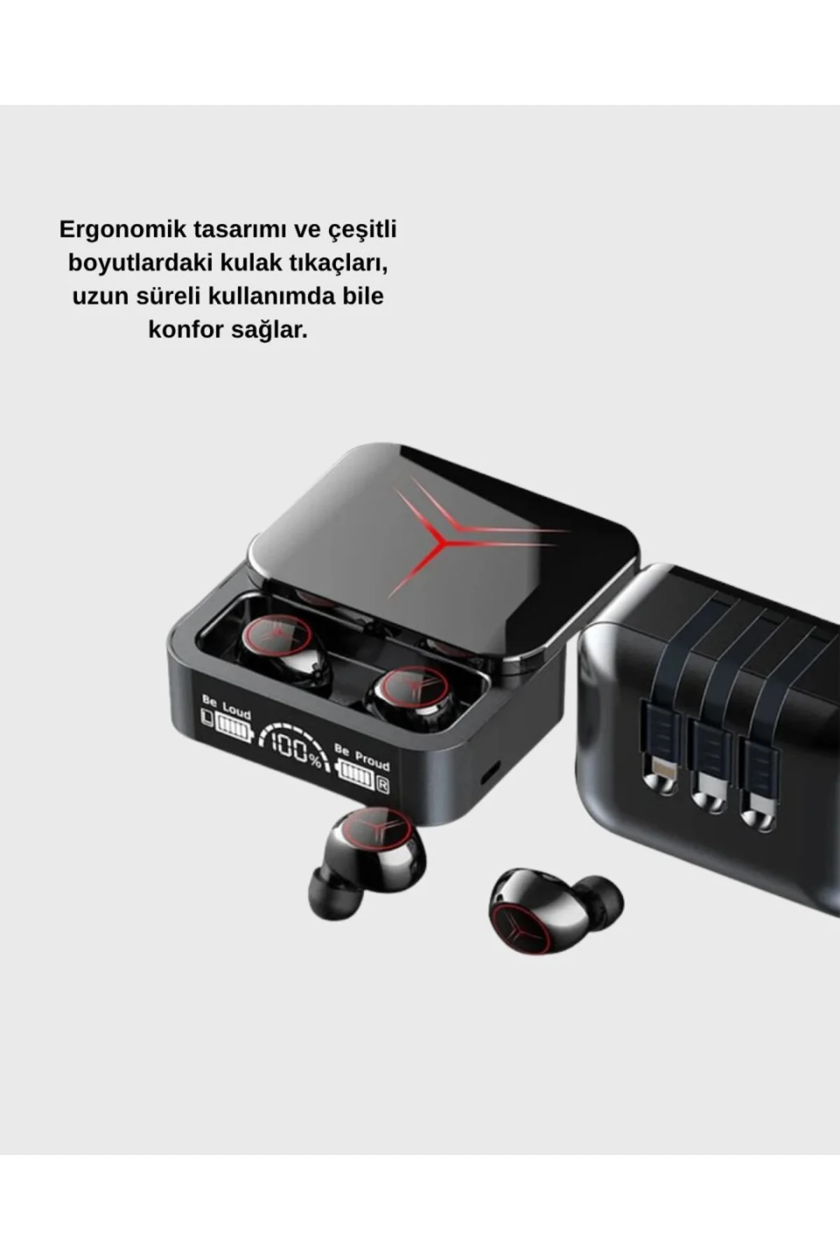 Powerbank Özellikli Bluetooth Kablosuz Kulaklık – Dokunmatik Kontrol, Uzun Pil Ömrü, Ergonomik Tasarım