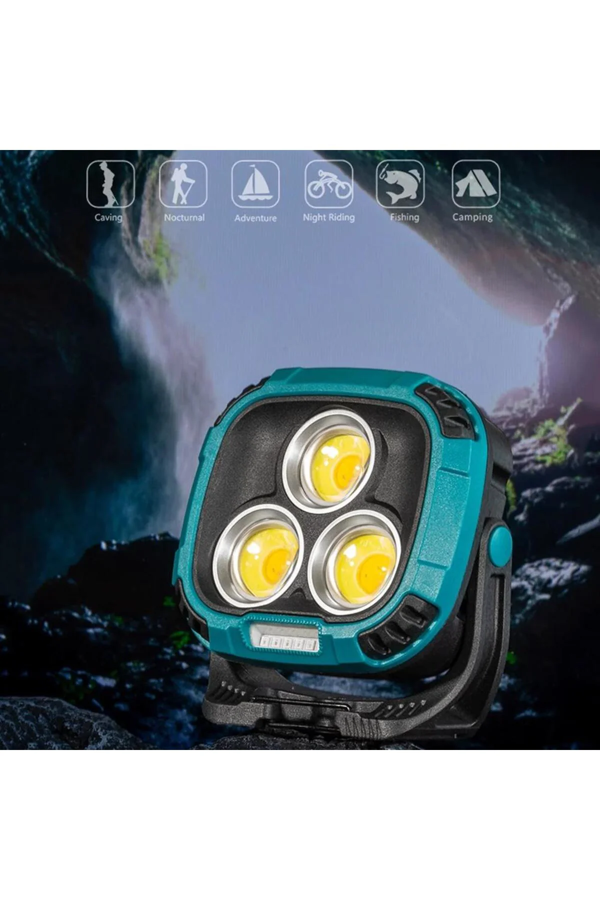 Powerbank Özellikli Şarjlı 30W Çalışma Lambası | 3 COB LED’li, 3 Renk Modlu (4000K-7000K) Powerbank Özellikli Şarjlı 30W Çalışma Lambası | 3 COB LED’li, 3 Renk Modlu (4000K-7000K)