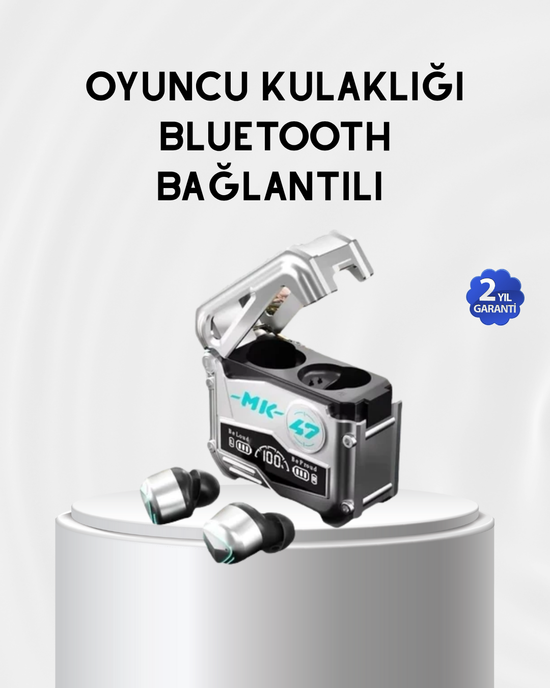 Powerbank Özellikli Bluetooth Kulaklık – Ergonomik, Suya Dayanıkl