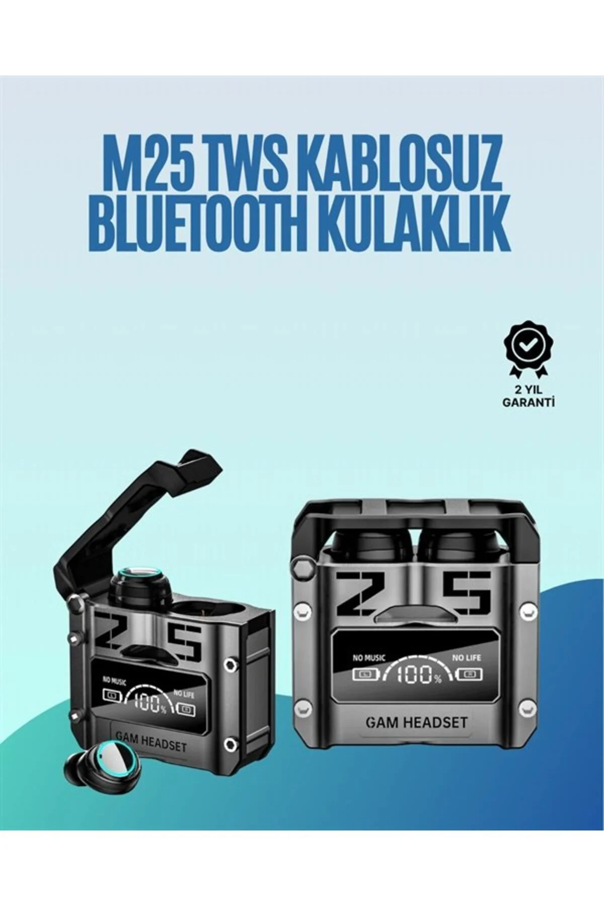 Powerbank Özellikli Kablosuz Kulaklık | Otomatik Bağlantı | Şarj 
