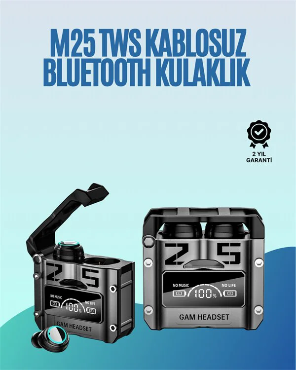 Powerbank Özellikli Kablosuz Kulaklık - Uzun Pil Ömrü ve Hızlı Şarj