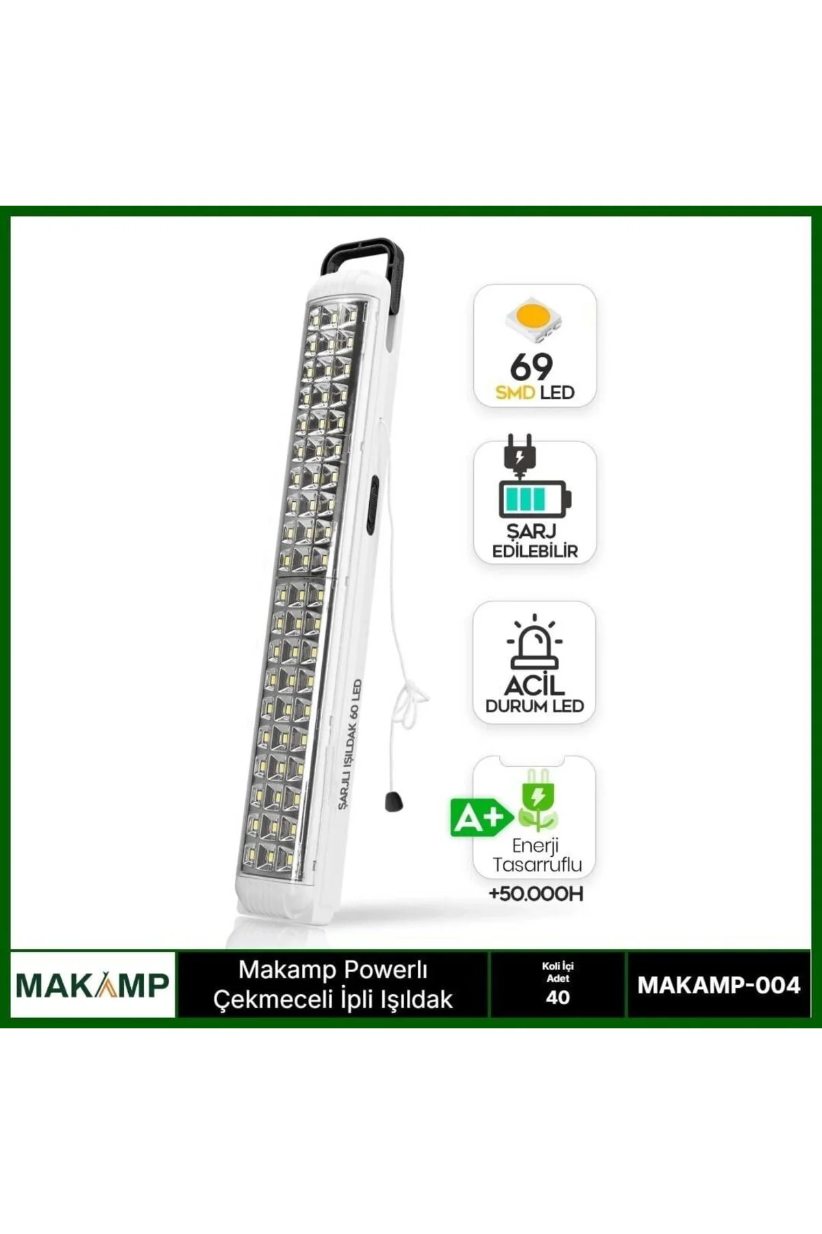 Powerbanklı İpli Işıldak
