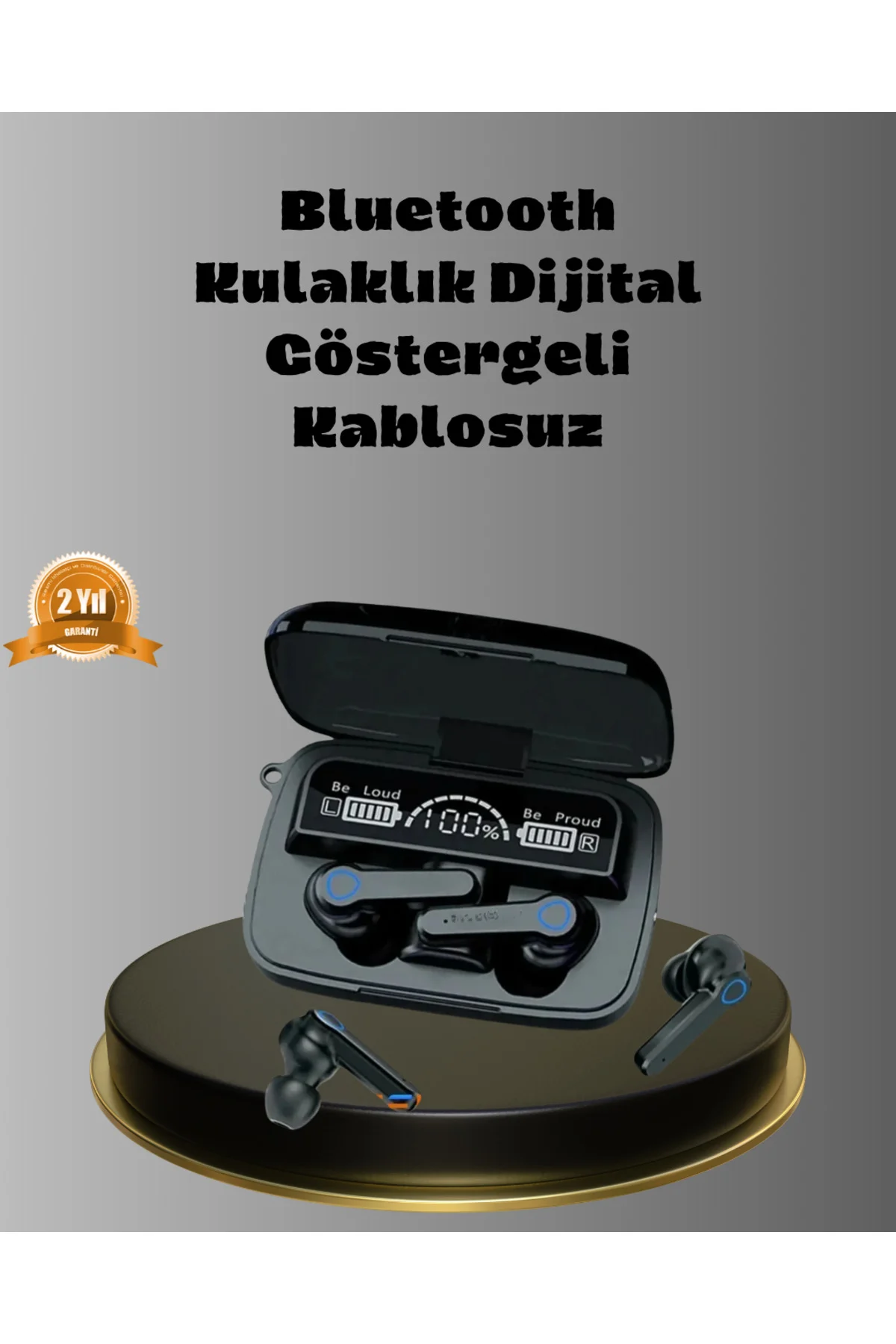 Powerbank’lı M19 Bluetooth Kulaklık – Oyun İçin Düşük Gecikme, Uz