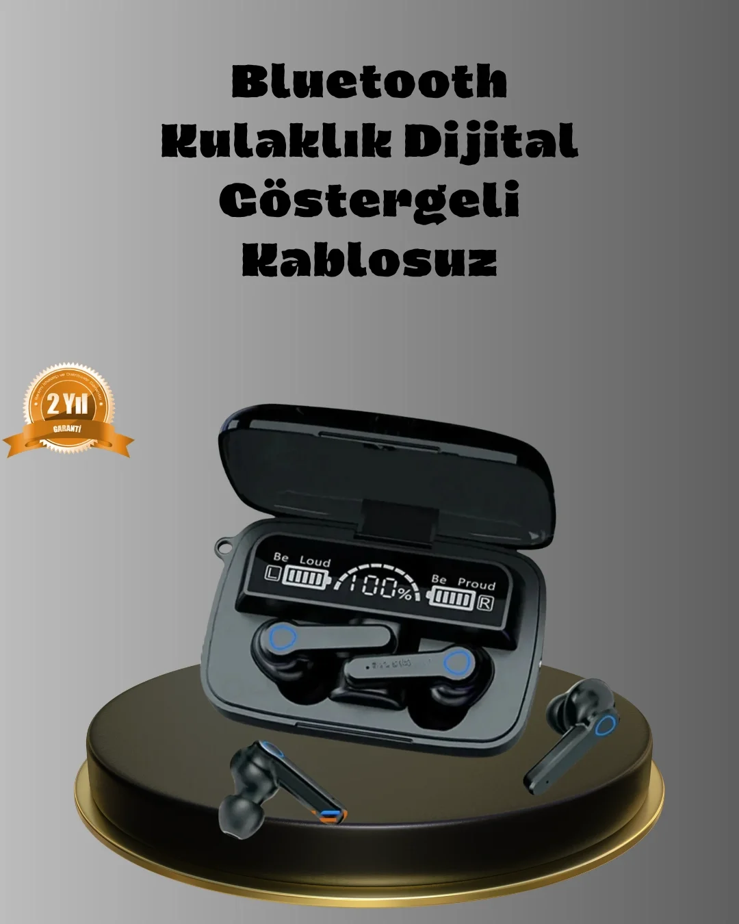 Powerbank’lı M19 Bluetooth Kulaklık – Oyun İçin Düşük Gecikme, Uz