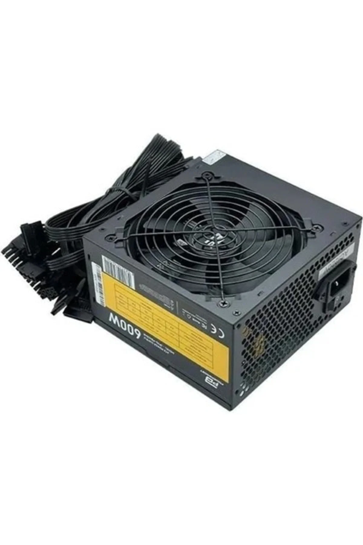 POWERBOOST PB-600AR 600W RETAIL BOX (KUTULU) 12 CM SİYAH FAN ATX 