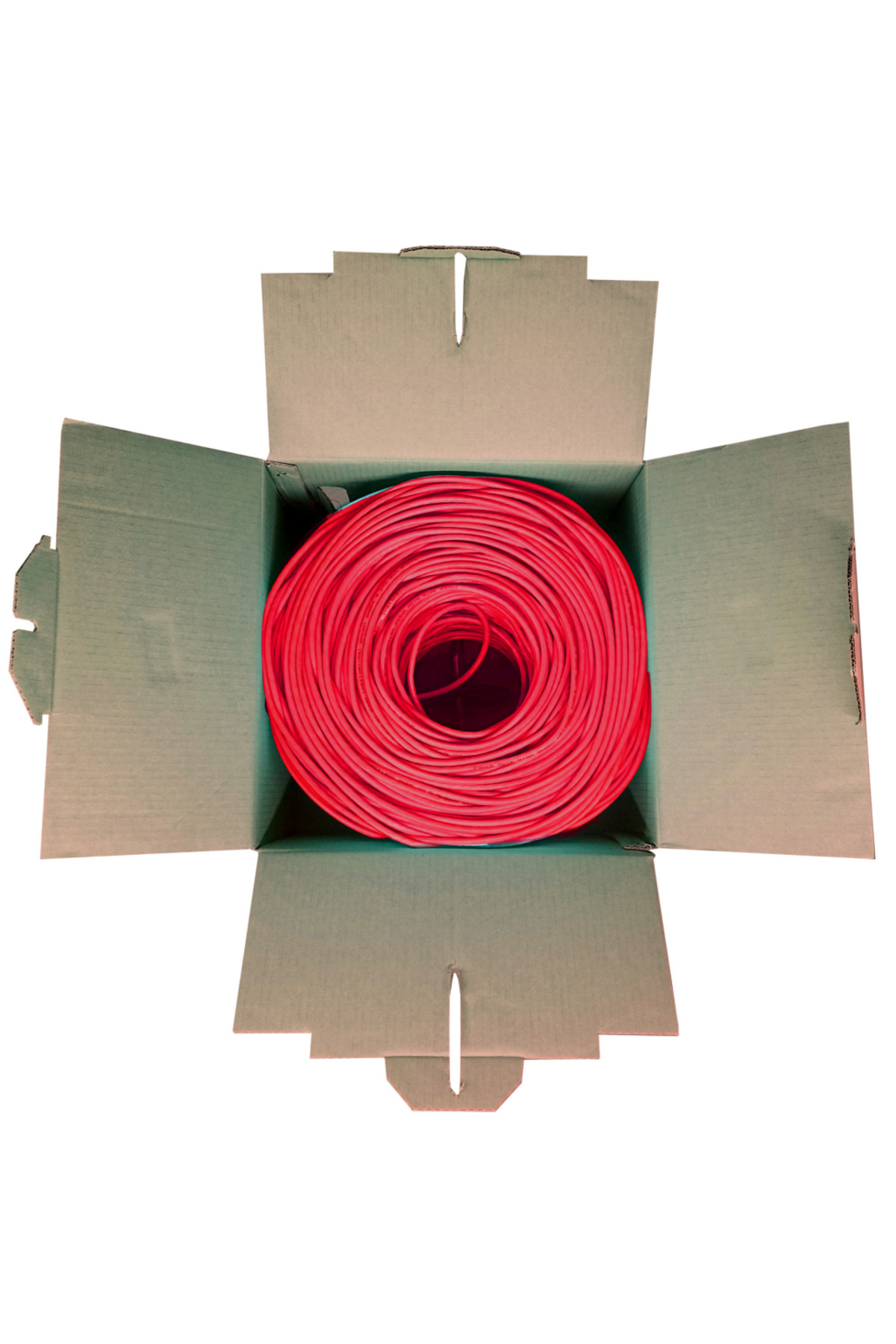 POWERGATE CAT6-BOX-RE, 23AWG, 0,57mm, UTP, CAT6 Kablo, 305m, Kırm