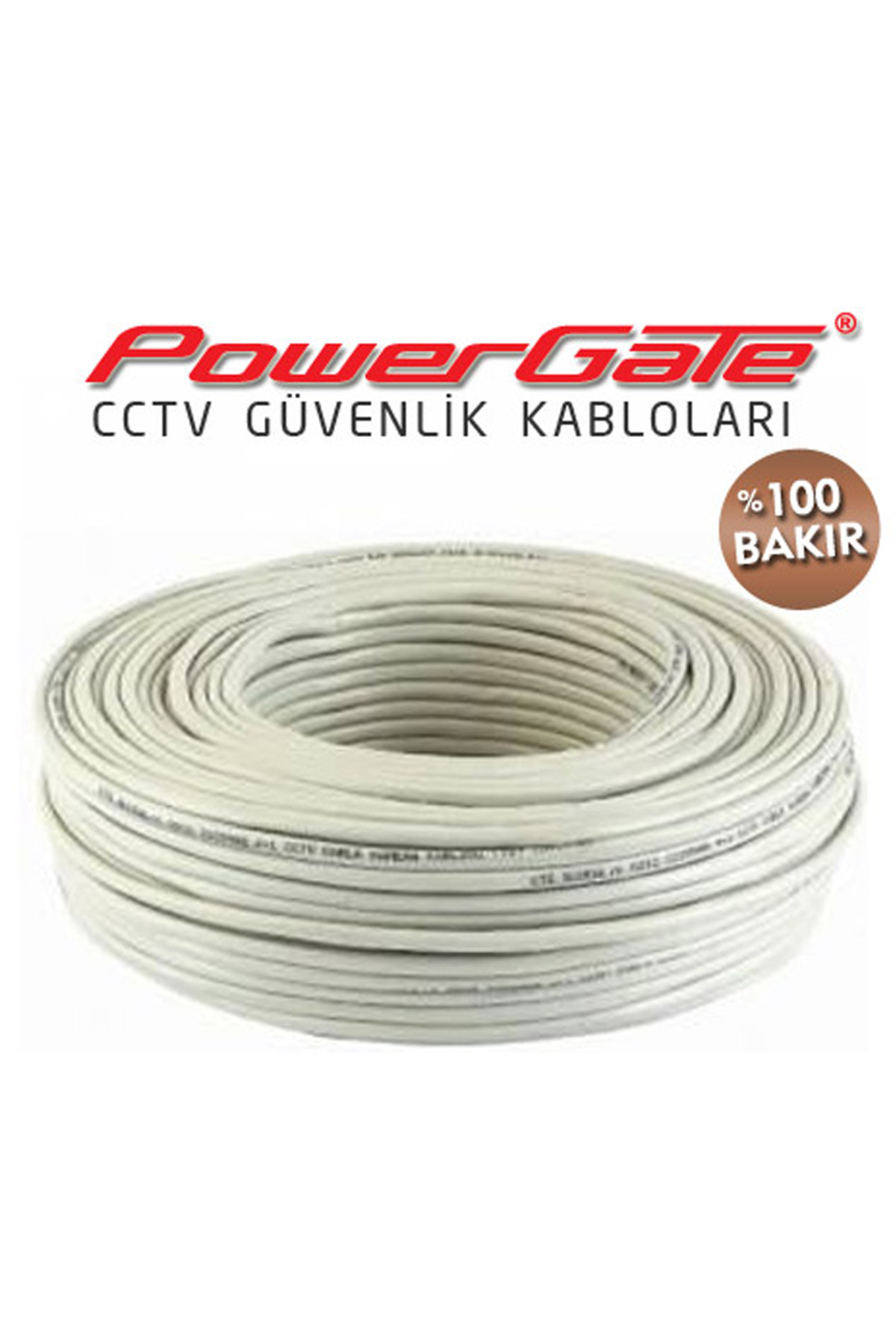 PowerGate EVO 100mt, 2+1 (2x0,22+0,33) %100Bakır, CCTV Güvenlik K