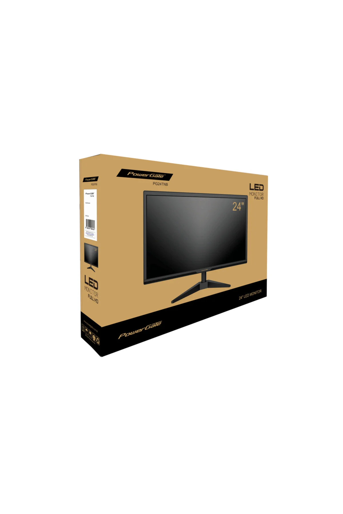 POWERGATE PG24TNB, 24", 5ms, 75Hz, Full HD, D-Sub, HDMI, TN 