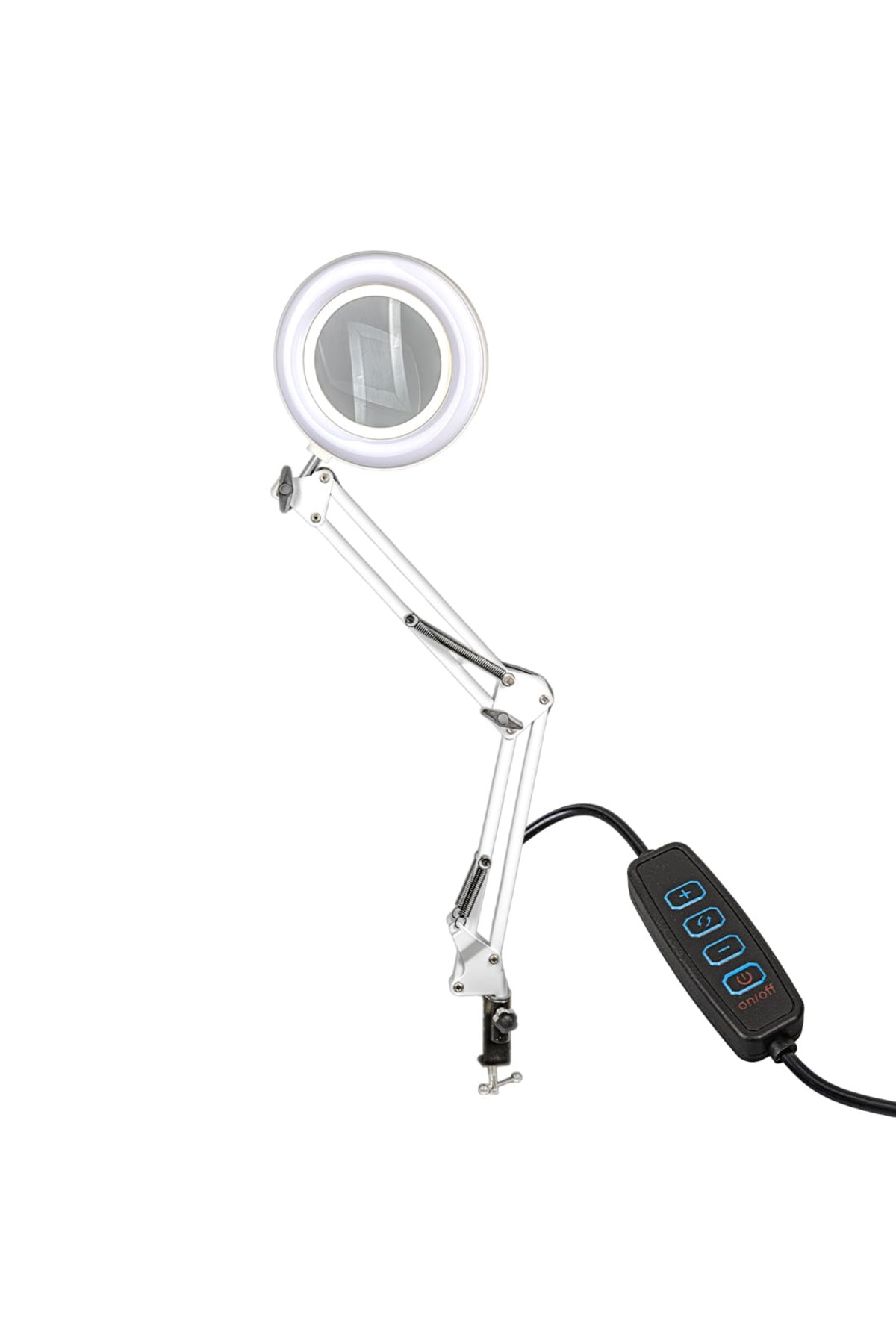 Powermaster 8606c-d 220 Volt 3 Diopter 64 Ledli 155mm Masaüstü Akrobat Büyüteç