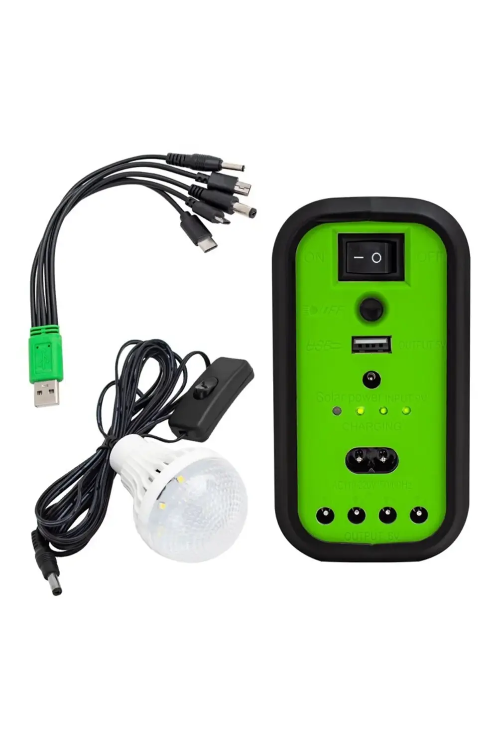 POWERMASTER GD-12 SOLAR PANELLİ 3 AMPULLÜ SET AKÜLÜ SOLAR IŞILDAK