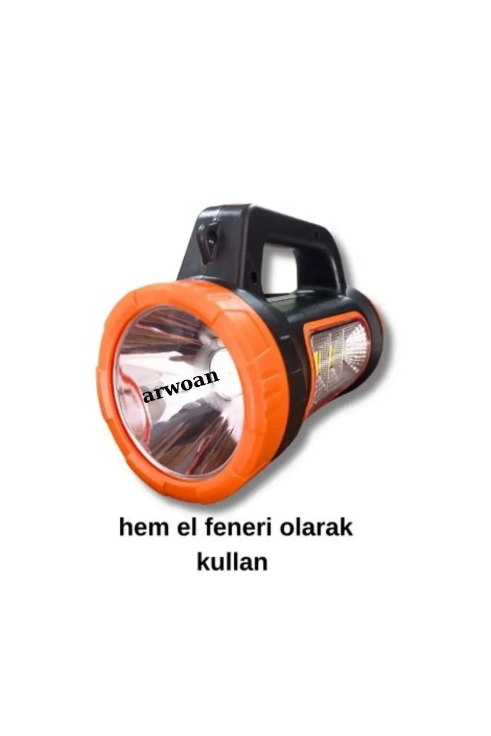 POWERMASTER MH-818A ÇOK FONKSİYONLU ŞARJLI IŞILDAK EL FENERİ 3W+1