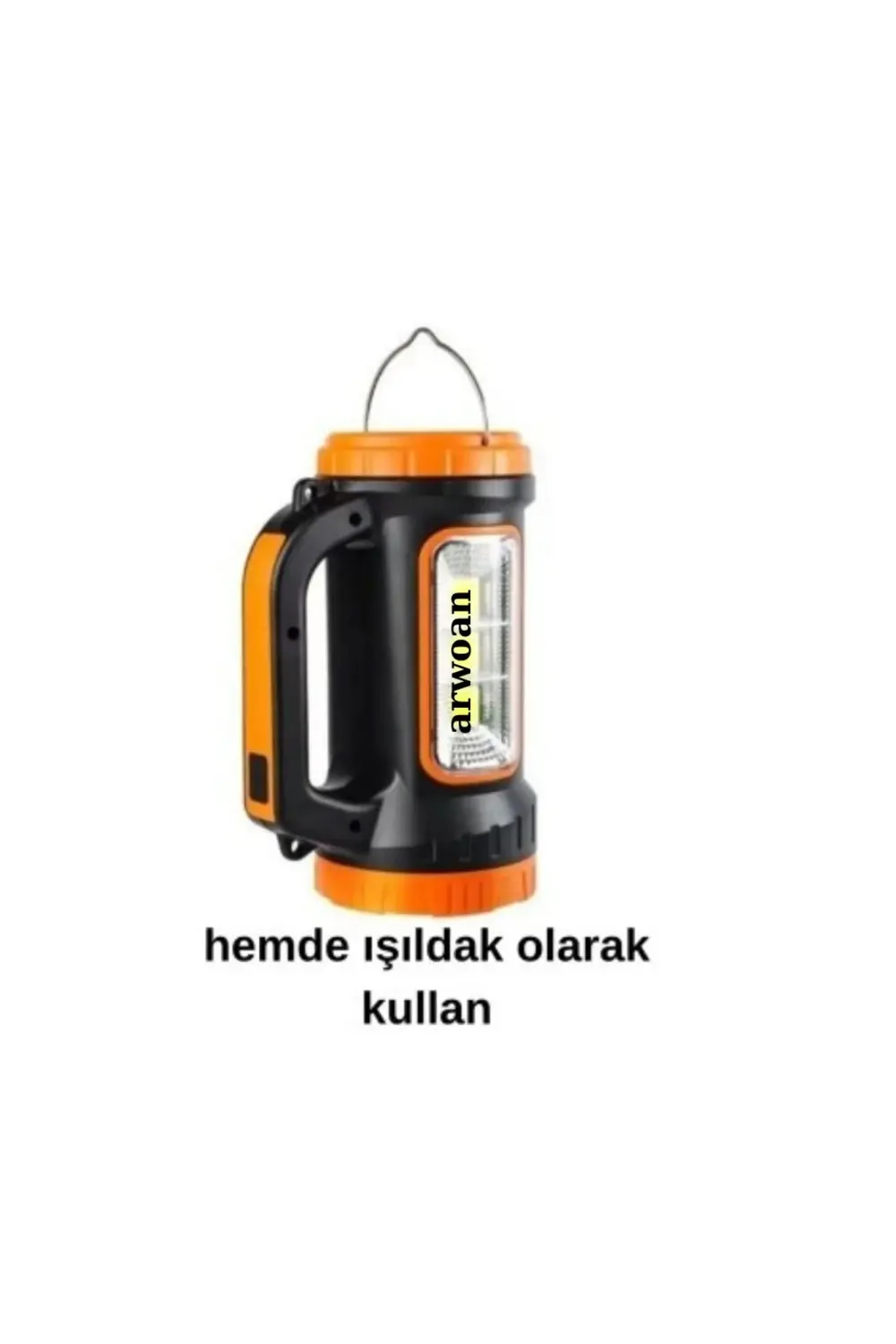 POWERMASTER MH-818A ÇOK FONKSİYONLU ŞARJLI IŞILDAK EL FENERİ 3W+1