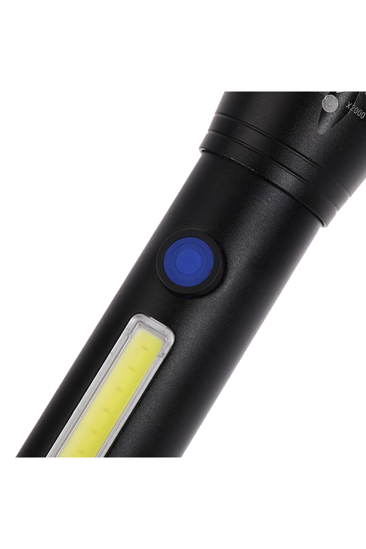Powermaster Pm-14621 Metal Flashlıght Cob Power Ledli Şarjlı El Feneri