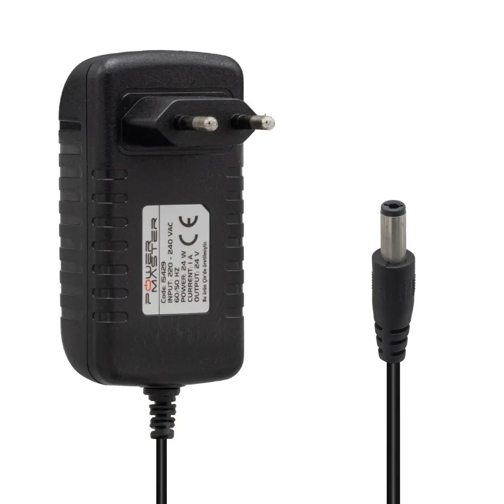 POWERMASTER PM-15429 24 VOLT - 1 AMPER 5.5*2.5 MM UÇLU PRİZ TİPİ