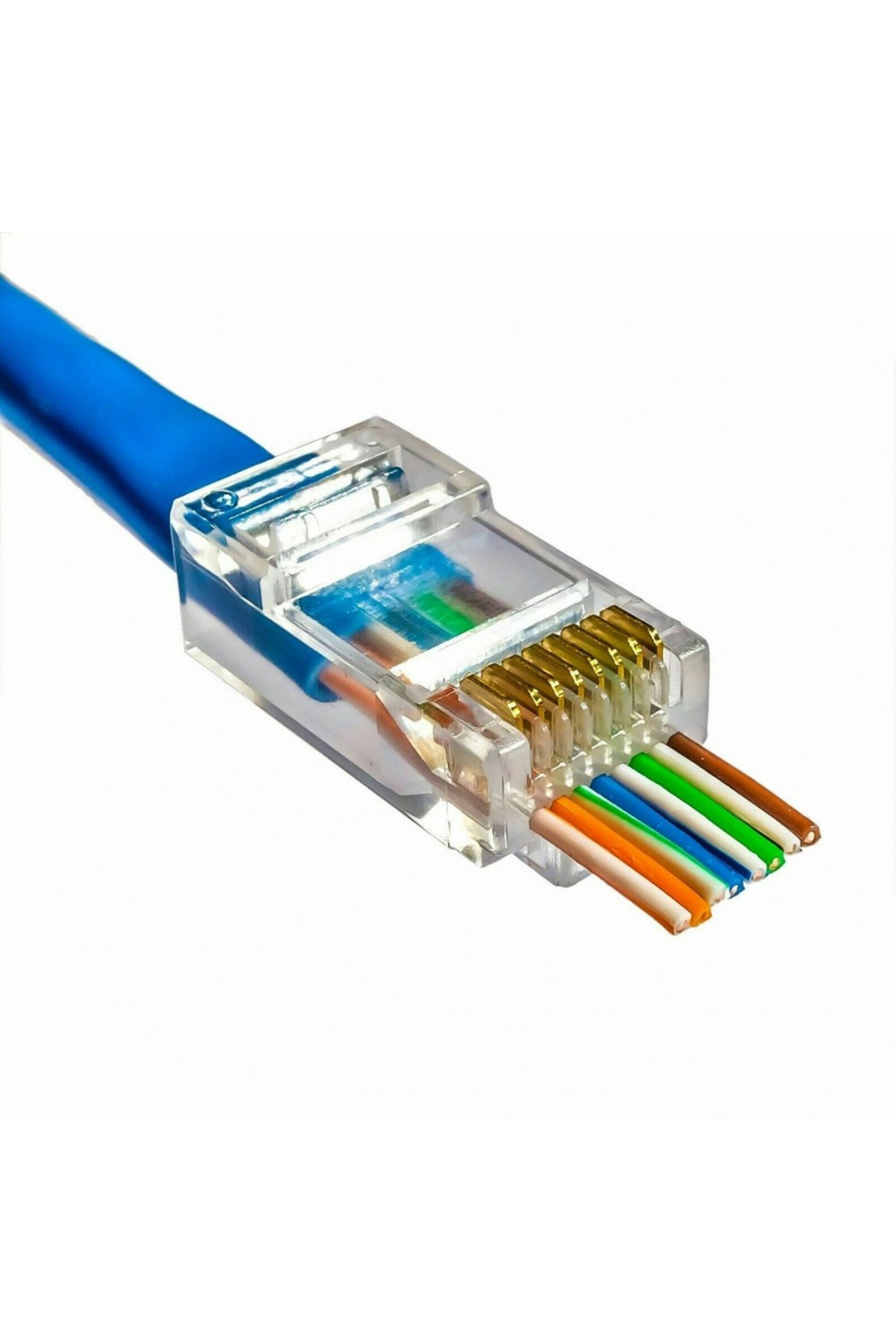 Powermaster Pm-18439 Ez Yeni Nesil Rj45 Cat5/cat6 8p/8c Açık Uçlu Soket (100lük Paket)