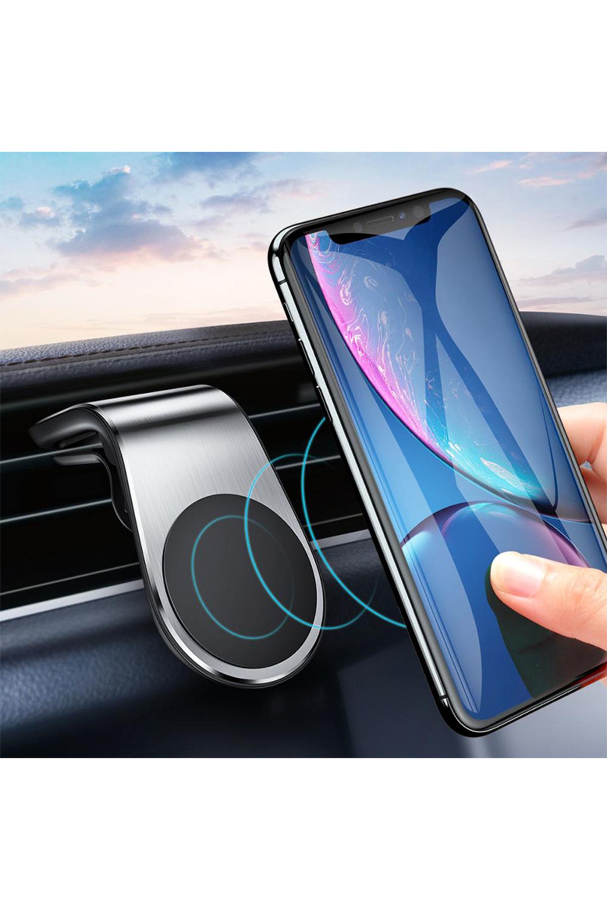 Powermaster Pm-19250 Araç İçi Manyetik Mıknatıslı Telefon Tutucu 