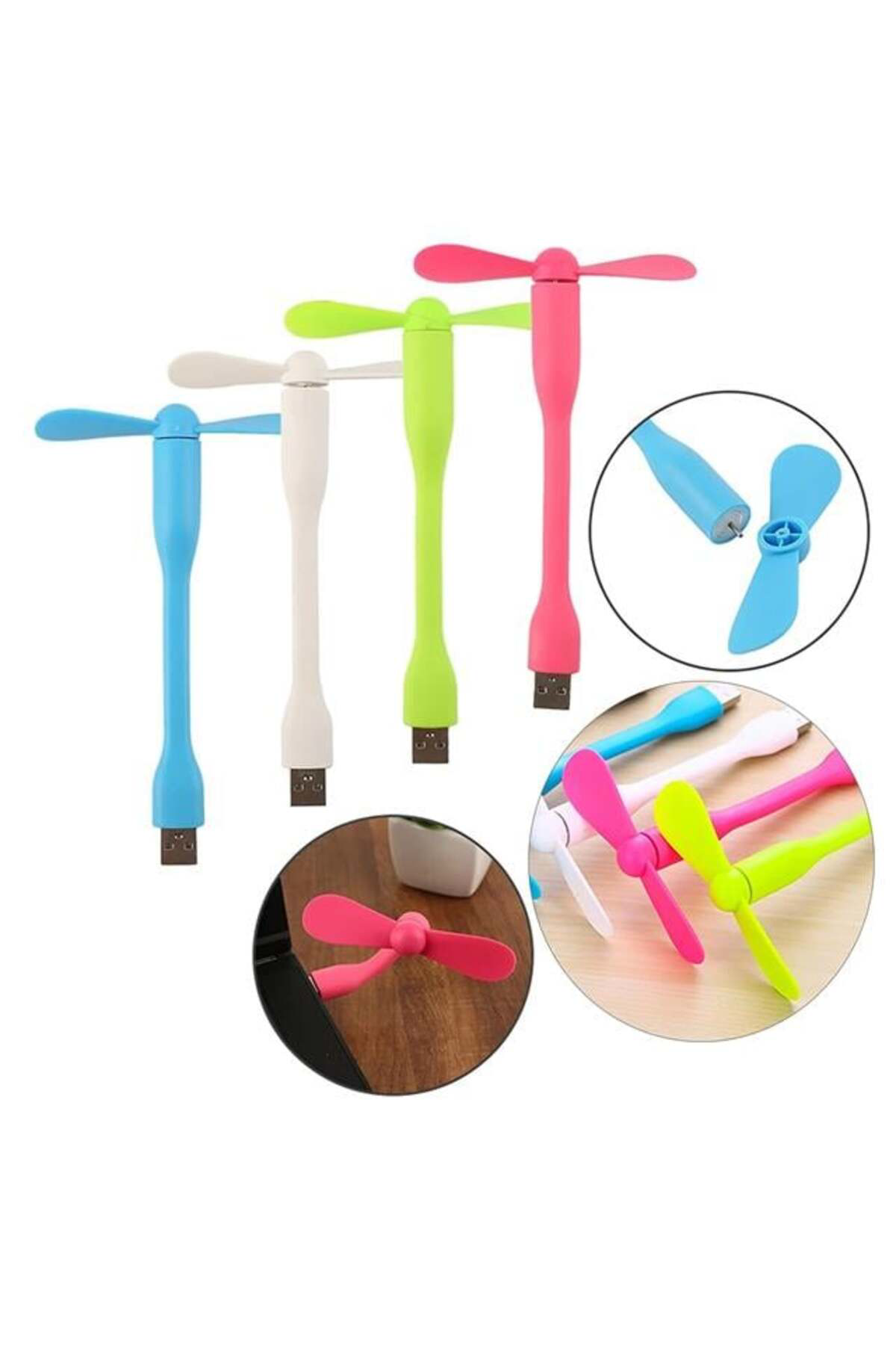 Powermaster Pm-20579 Taşınabilir Esnek Usb Mini Fan Vantilatör (P