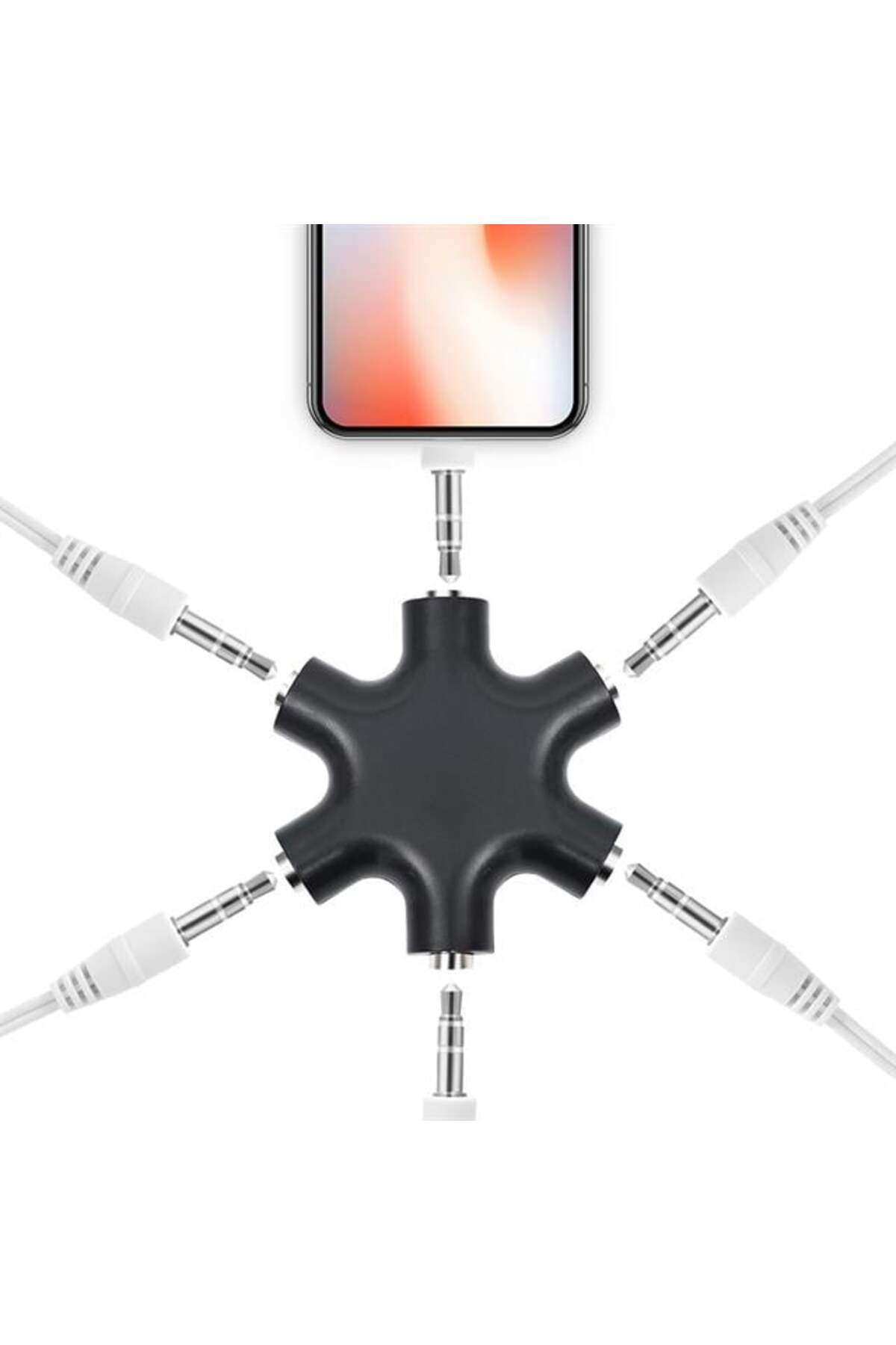 Powermaster Pm-24172 6'Lı 3.5Mm Stereo Aux Çoklayıcı
