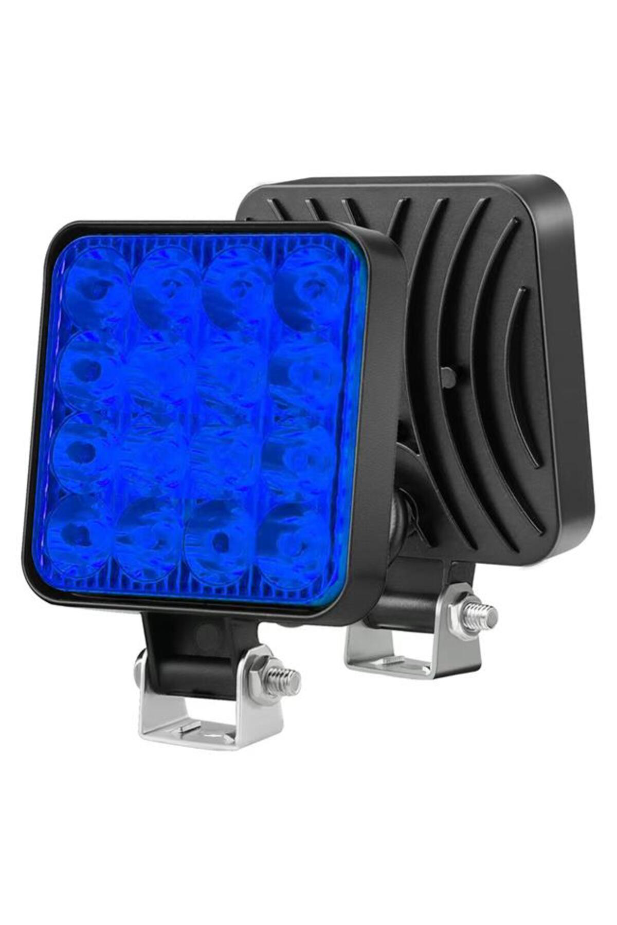 Powermaster Pm-25309 Suv - Off Road - Motosiklet Farı Sis Lambası Mavi Led 12 Volt 48 Watt