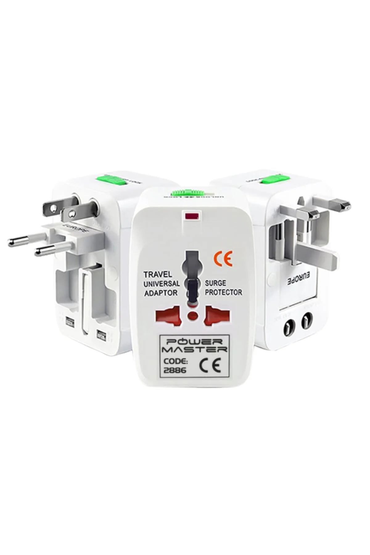 Powermaster Pm-2886 Unıversal Çoklu Priz Çevirici Seyahat Adaptör (125v-250v-6a-13a) Powermaster Pm-2886 Unıversal Çoklu Priz Çevirici Seyahat Adaptör (125v-250v-6a-13a)