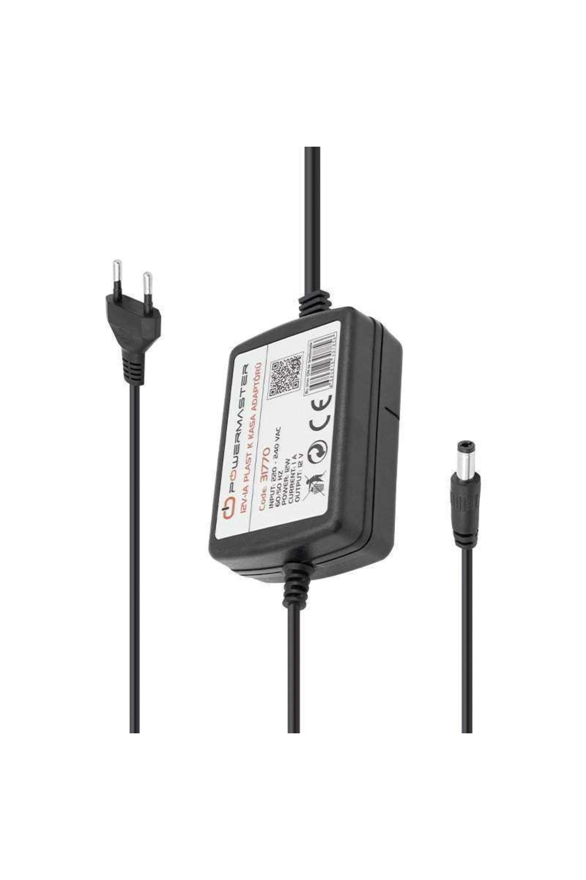 Powermaster Pm-31770 12 Volt - 1 Amper Masa Üstü Iki Ucu Kablolu 