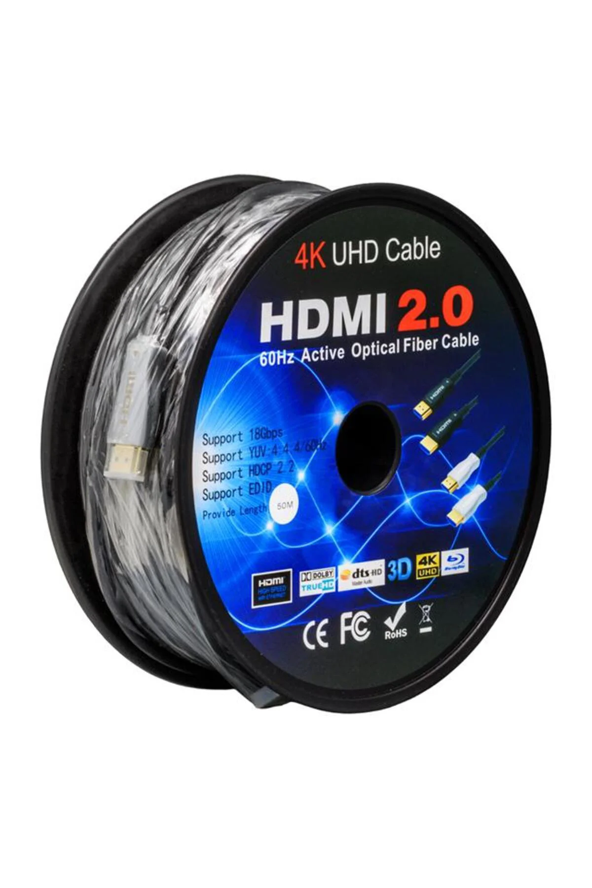 Powermaster Pm-32807 50 Metre Hdmı 2.0 Görüntü Ses Kablosu 3D 4K 