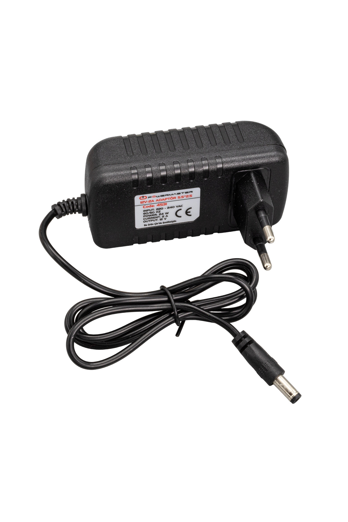 Powermaster Pm-4531 12 Volt - 2 Amper 5.5*2.5 Uçlu Plastik Kasa P