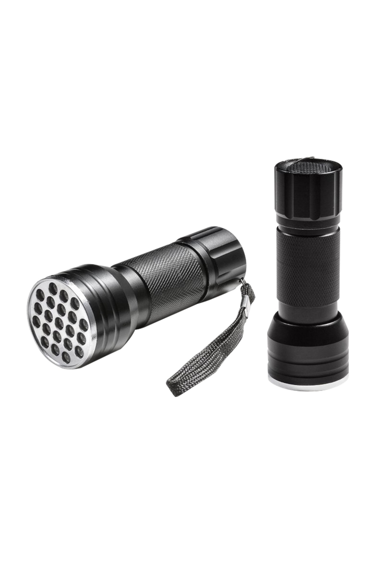 Powermaster Pm-6351 Uv Işınlı 21 Ledli 10 Cm Metal Kasa Pilli El Feneri