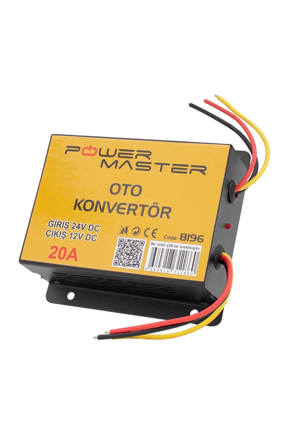 POWERMASTER PM-8196 24V DC / 12V DC 20 AMPER OTO KONVERTÖR
