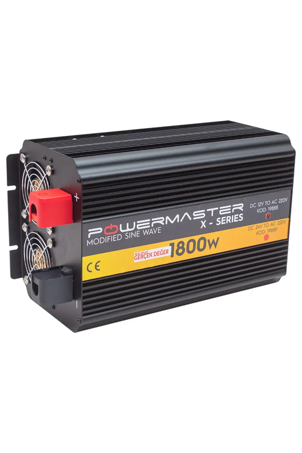 POWERMASTER PWR1800-12 ÇİFT DİJİTAL EKRAN 12 VOLT - 1800 WATT MOD
